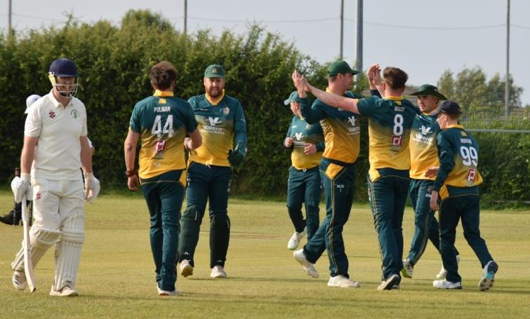 Jack Harries and Co celebrate a wicket